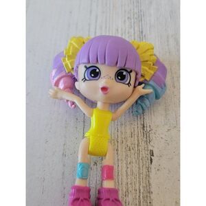 Purple pigtail mini doll rock star toy figure accessory gymnastic
